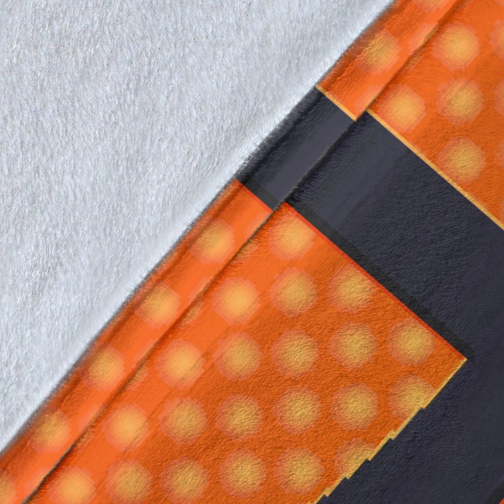 Basketball Texture Print Pattern Fleece Blanket