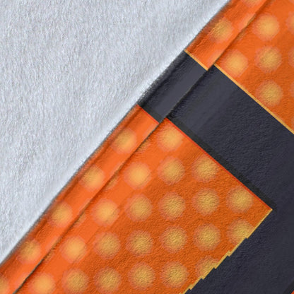 Basketball Texture Print Pattern Fleece Blanket