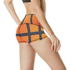 Basketball Texture Print Pattern High Waisted Spandex Shorts-JTAMIGO.COM