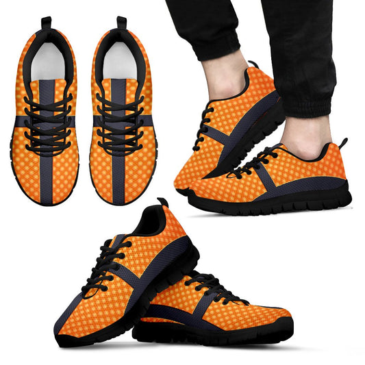 Basketball Texture Print Pattern Men Sneakers Shoes