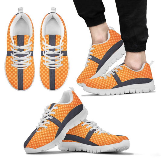 Basketball Texture Print Pattern Men Sneakers Shoes