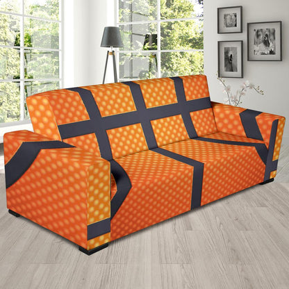 Basketball Texture Print Pattern Sofa Slipcover-JTAMIGO.COM