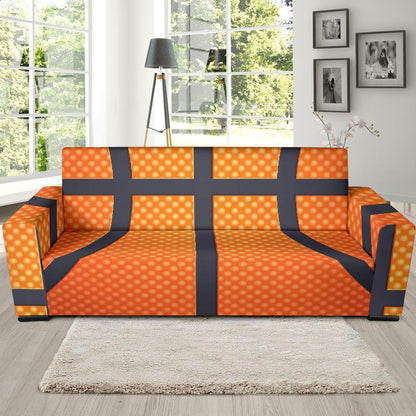 Basketball Texture Print Pattern Sofa Slipcover-JTAMIGO.COM