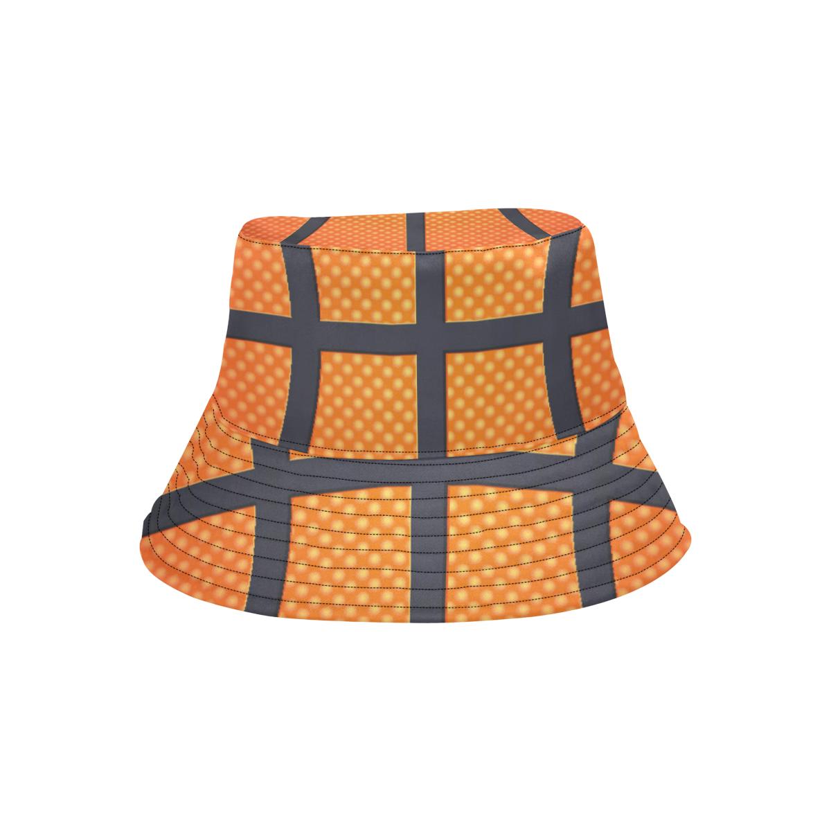 Basketball Texture Print Pattern Unisex Bucket Hat