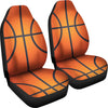 Basketball Texture Print Pattern Universal Fit Car Seat Covers