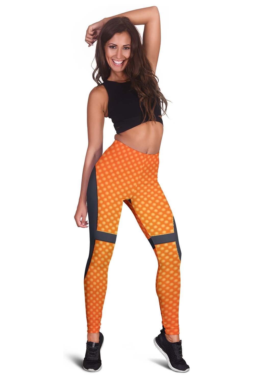 Basketball Texture Print Pattern Women Leggings