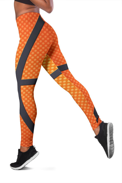 Basketball Texture Print Pattern Women Leggings