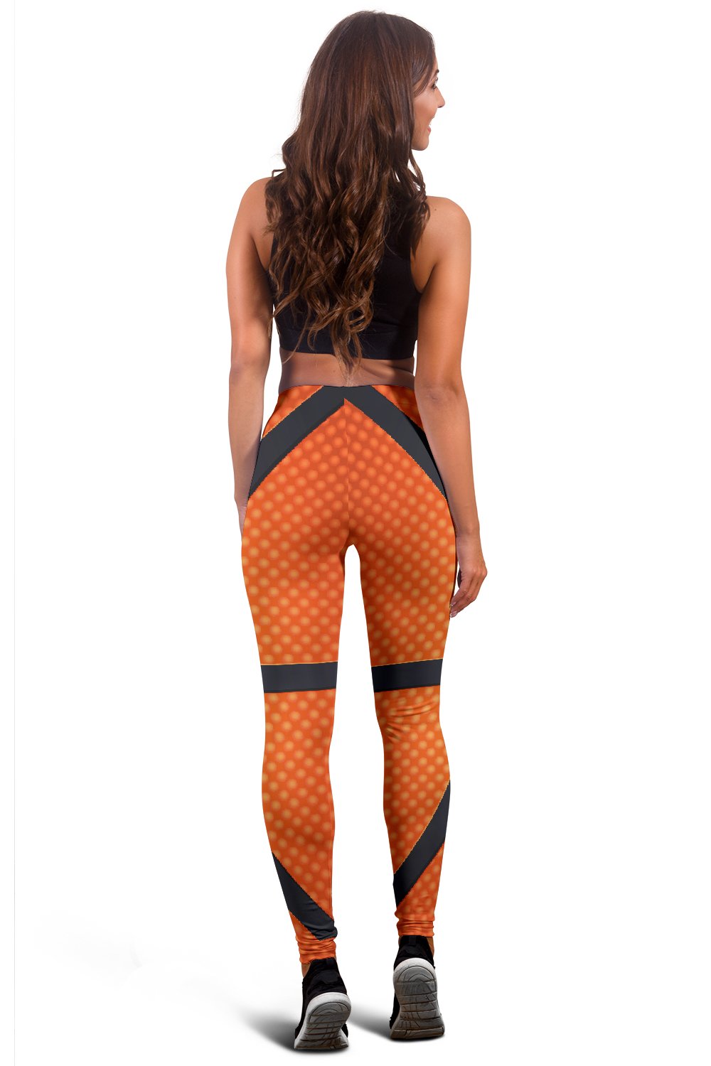 Basketball Texture Print Pattern Women Leggings