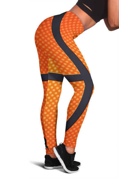 Basketball Texture Print Pattern Women Leggings