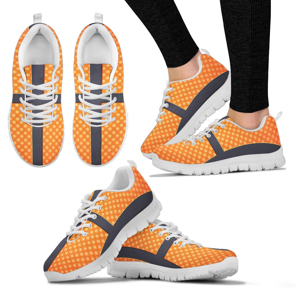 Basketball Texture Print Pattern Women Sneakers Shoes