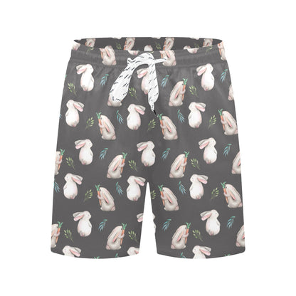Rabbit Print Design LKS402 Men's Swim Trunks Beach Shorts