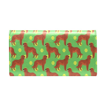 Setters Irish Print Design LKS302 Women's Trifold Wallet