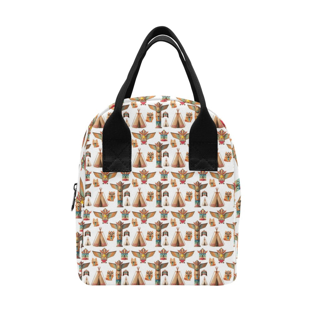 Totem Native Print Design LKS303 Insulated Lunch Bag