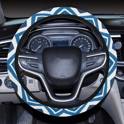 Chevron Print Design LKS403 Steering Wheel Cover with Elastic Edge