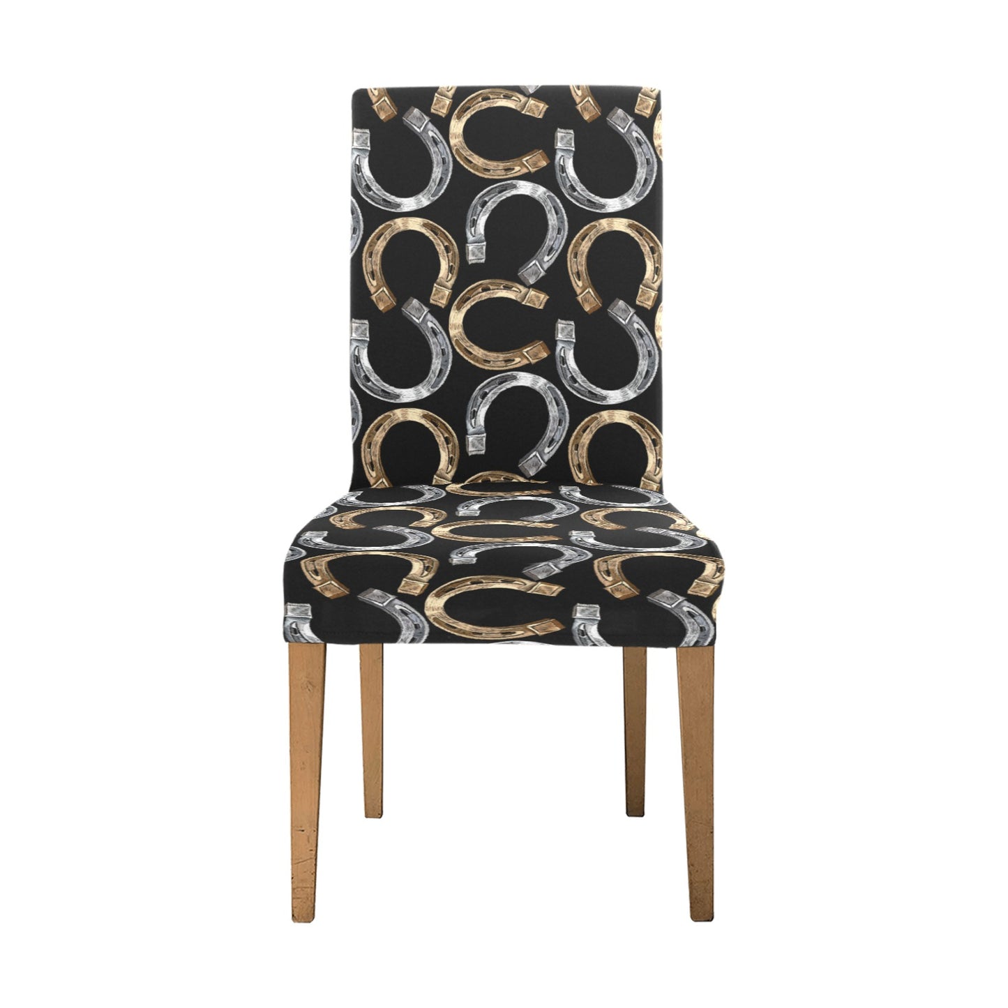 Horseshoe Print Design LKS305 Dining Chair Slipcover