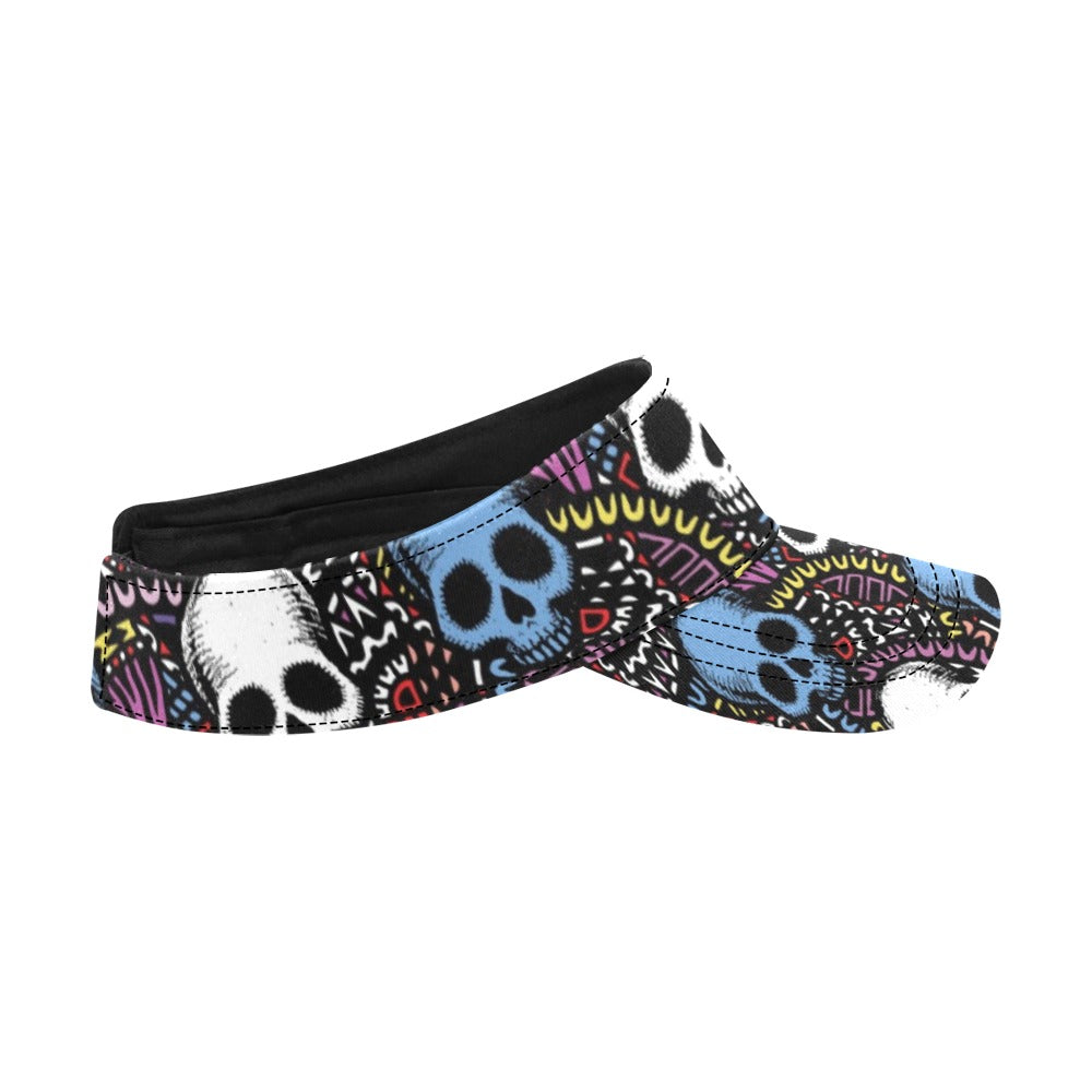 Skull Print Design LKS305 Unisex Sun Visor