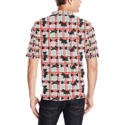 Scottish Terriers Print Design LKS3014 Men Polo Shirt