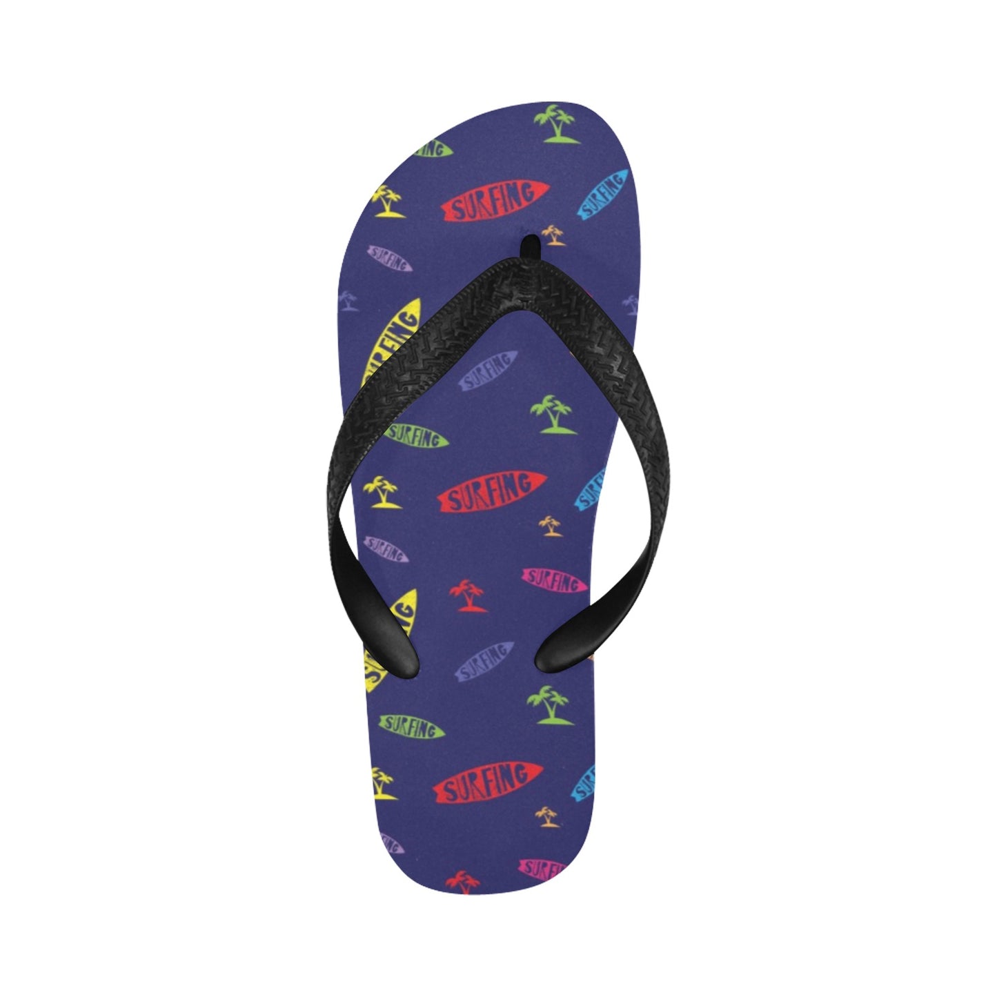 Surfboard Print Design LKS305 Flip Flops