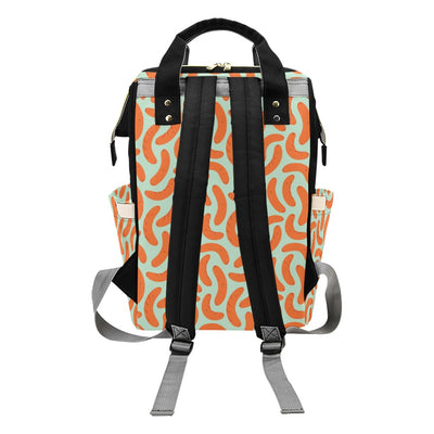 Sausage Print Design LKS304 Diaper Bag Backpack