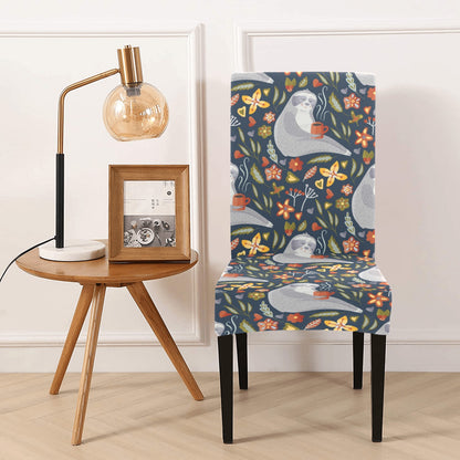 Sloth Print Design LKS303 Dining Chair Slipcover