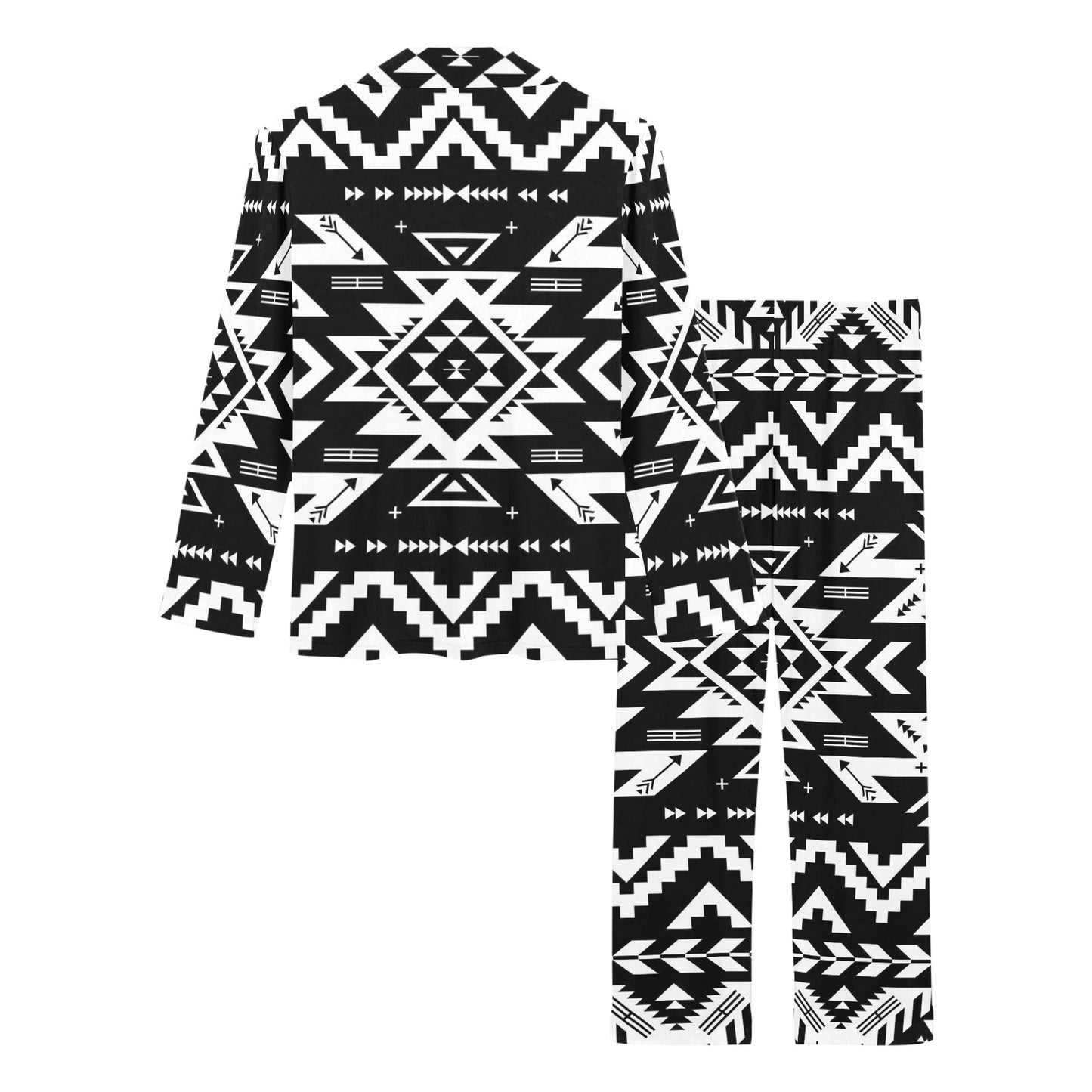 Tribal indians native aztec Women's Long Pajama Set
