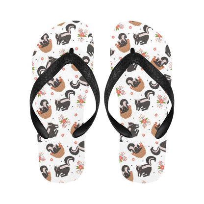 Skunk Print Design LKS304 Flip Flops