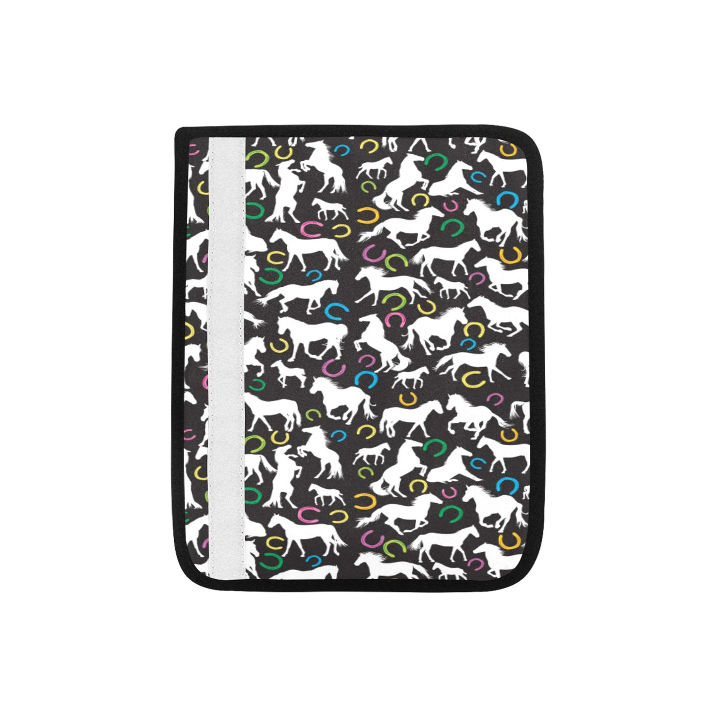 Horse Hoof Colorful Print Design LKS301 Car Seat Belt Cover