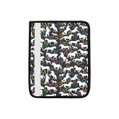 Horse Hoof Colorful Print Design LKS301 Car Seat Belt Cover