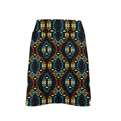 Tribal Pattern Print Design LKS309 17" Golf & Pickleball Skort with Pockets