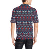 Reindeer Print Design LKS405 Men Polo Shirt