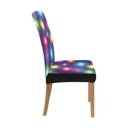 Firework Colorful Print Design LKS301 Dining Chair Slipcover