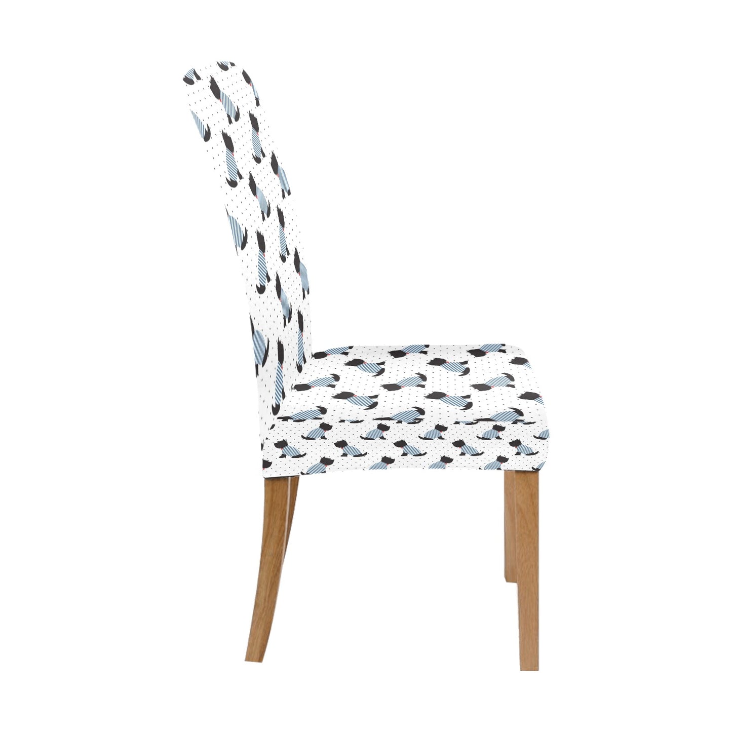 Scottish Terriers Print Design LKS3013 Dining Chair Slipcover