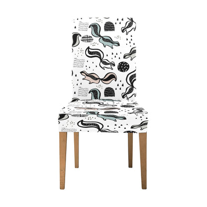 Skunk Print Design LKS303 Dining Chair Slipcover