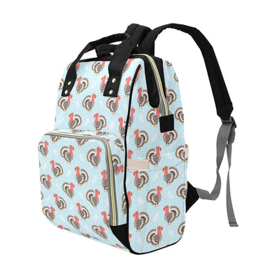 Turkey Print Design LKS403 Diaper Bag Backpack