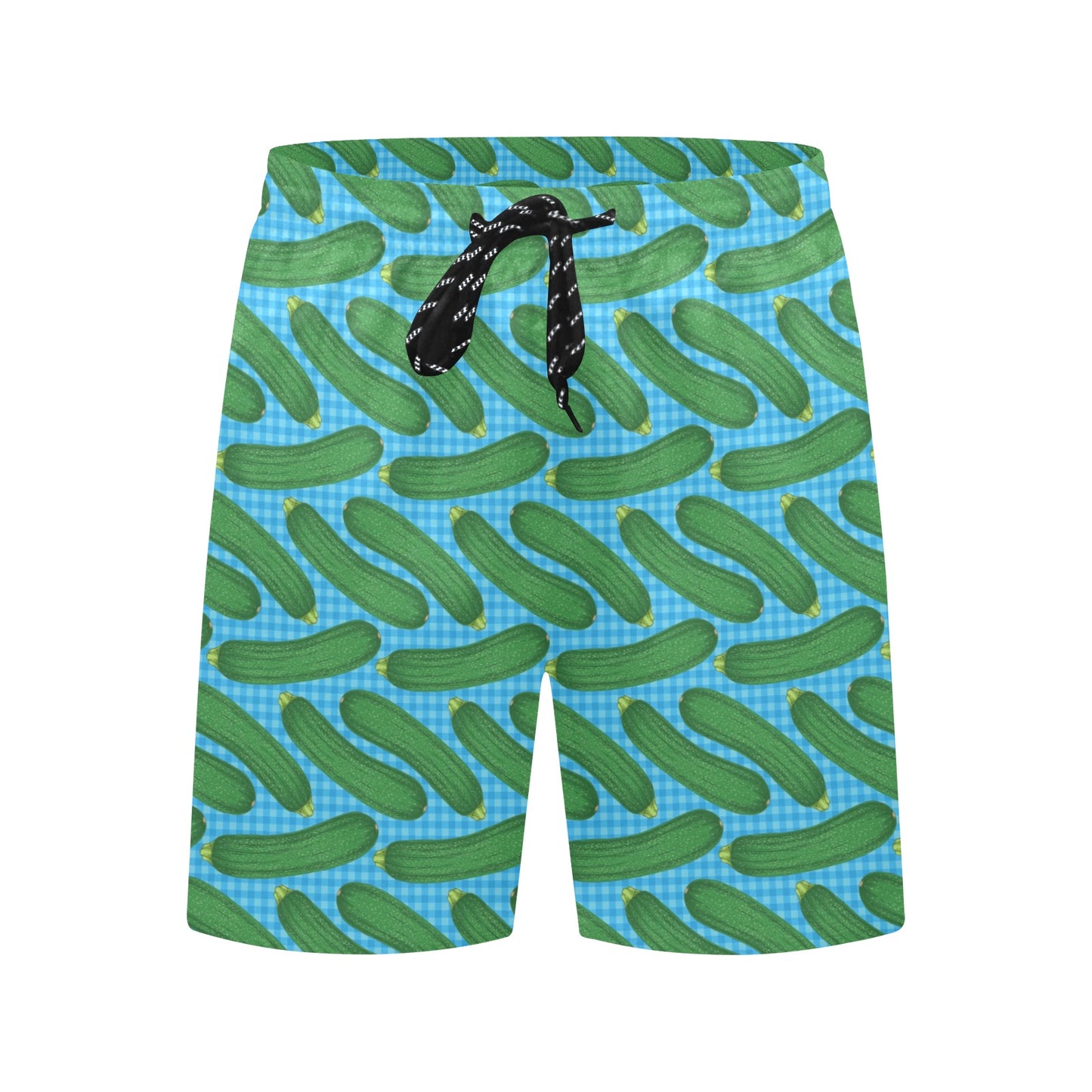 Zucchini Print Design LKS301 Men's Swim Trunks Beach Shorts