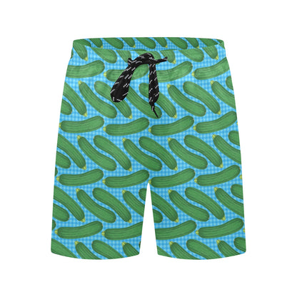 Zucchini Print Design LKS301 Men's Swim Trunks Beach Shorts
