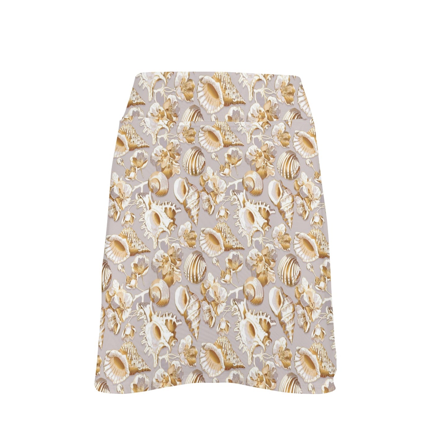 Seashell Print Design LKS309 17" Golf & Pickleball Skort with Pockets