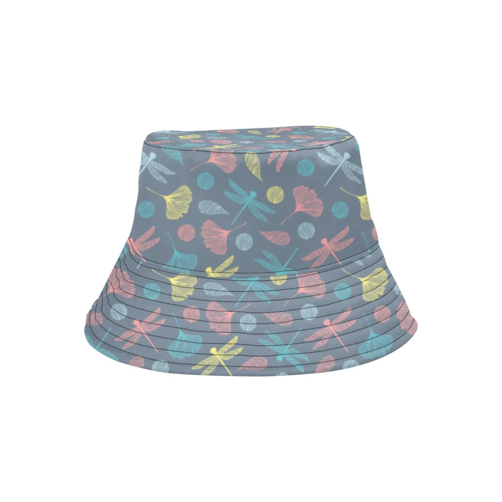 Dragonfly Print Design LKS403 Unisex Bucket Hat