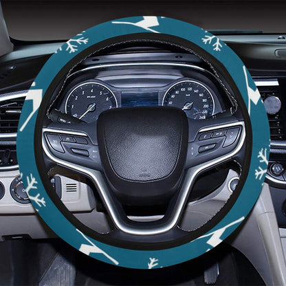 Ski Print Design LKS301 Steering Wheel Cover with Elastic Edge
