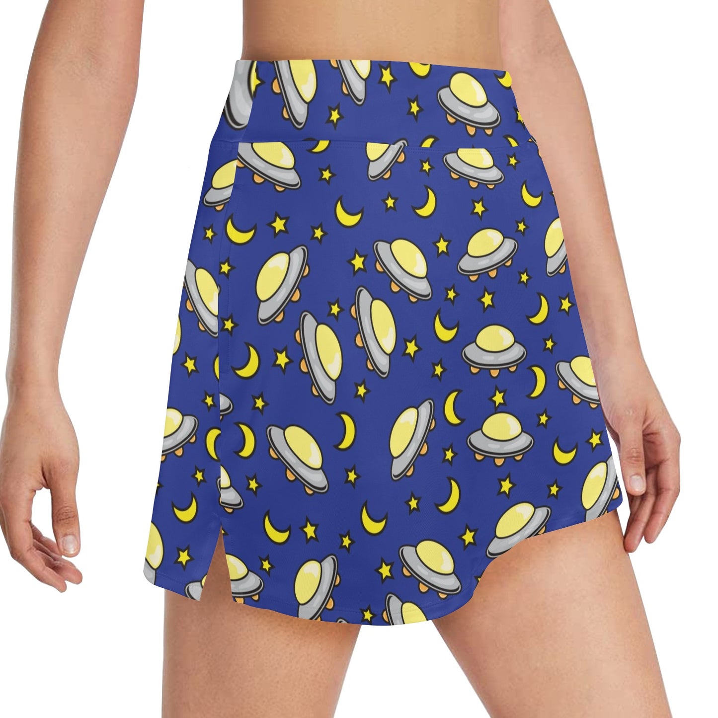 UFO Print Design LKS309 17" Golf & Pickleball Skort with Pockets