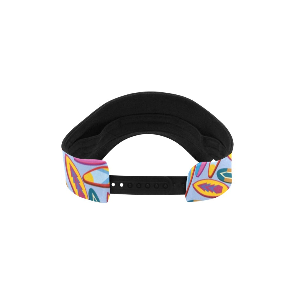 Surfboard Pattern Print Design LKS303 Unisex Sun Visor