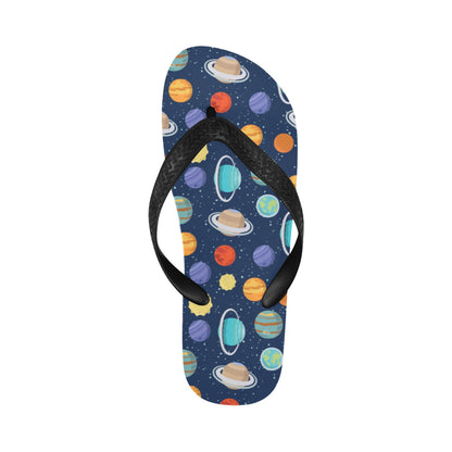 Planet With Star Print Design LKS303 Flip Flops