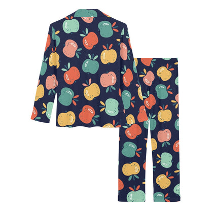 Apple Pattern Print Design AP09 Women's Long Pajama Set