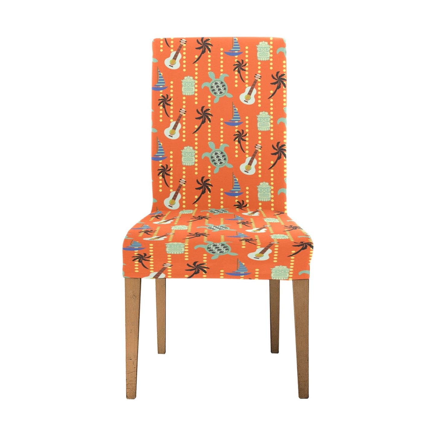 Ukulele Print Design LKS402 Dining Chair Slipcover