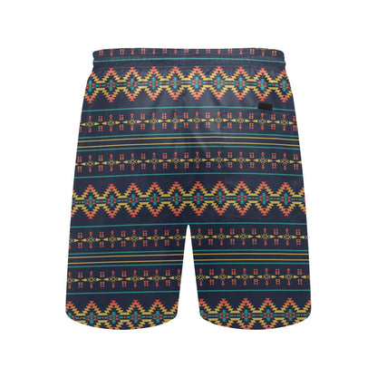 Southwest American Design Themed Print Men's Swim Trunks Beach Shorts