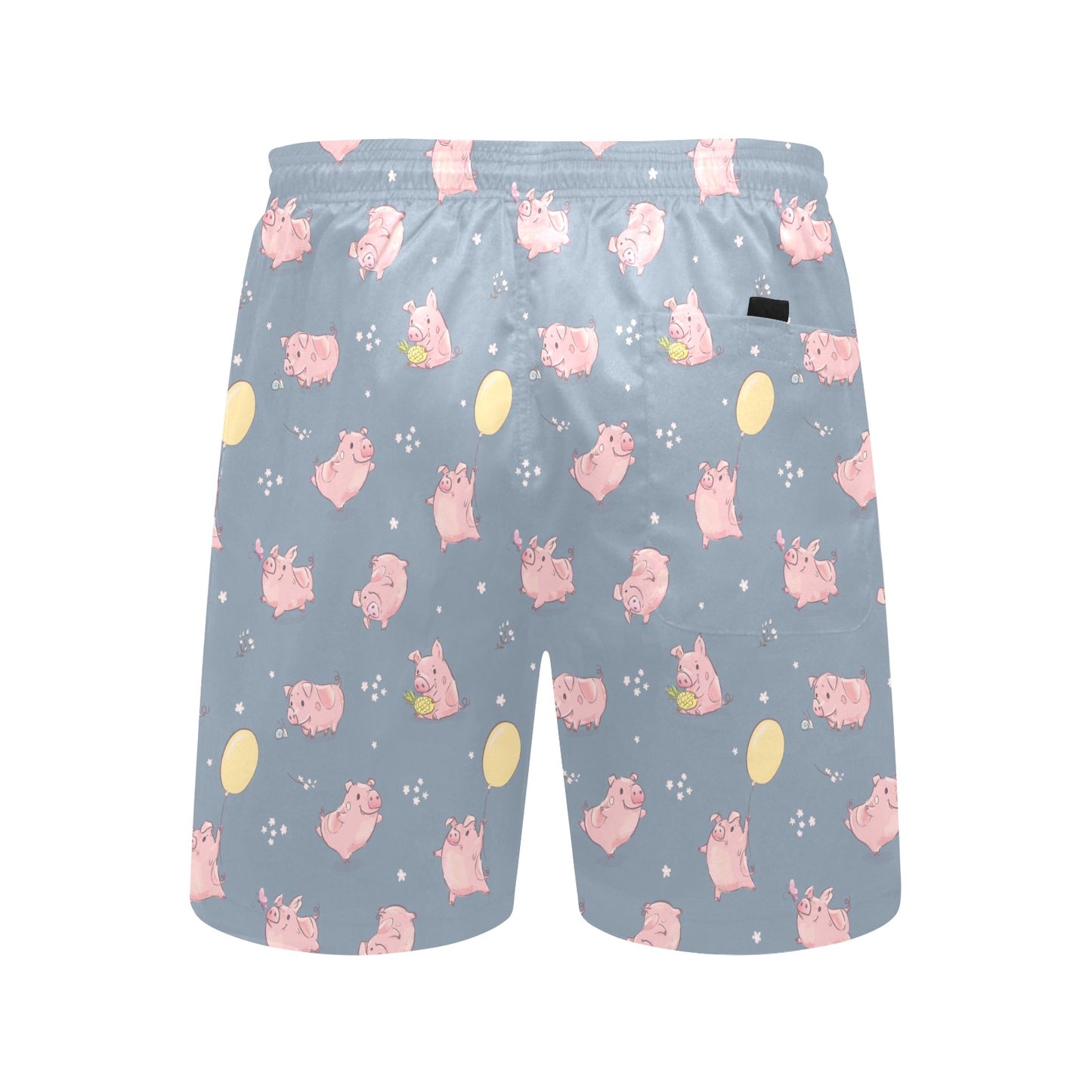 Pig Print Design LKS405 Men's Swim Trunks Beach Shorts