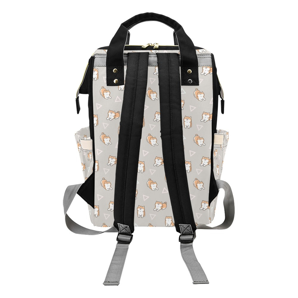 Shiba Inu Print Design LKS307 Diaper Bag Backpack