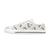 Skydiver Print Design LKS301 Women's White Low Top Shoes