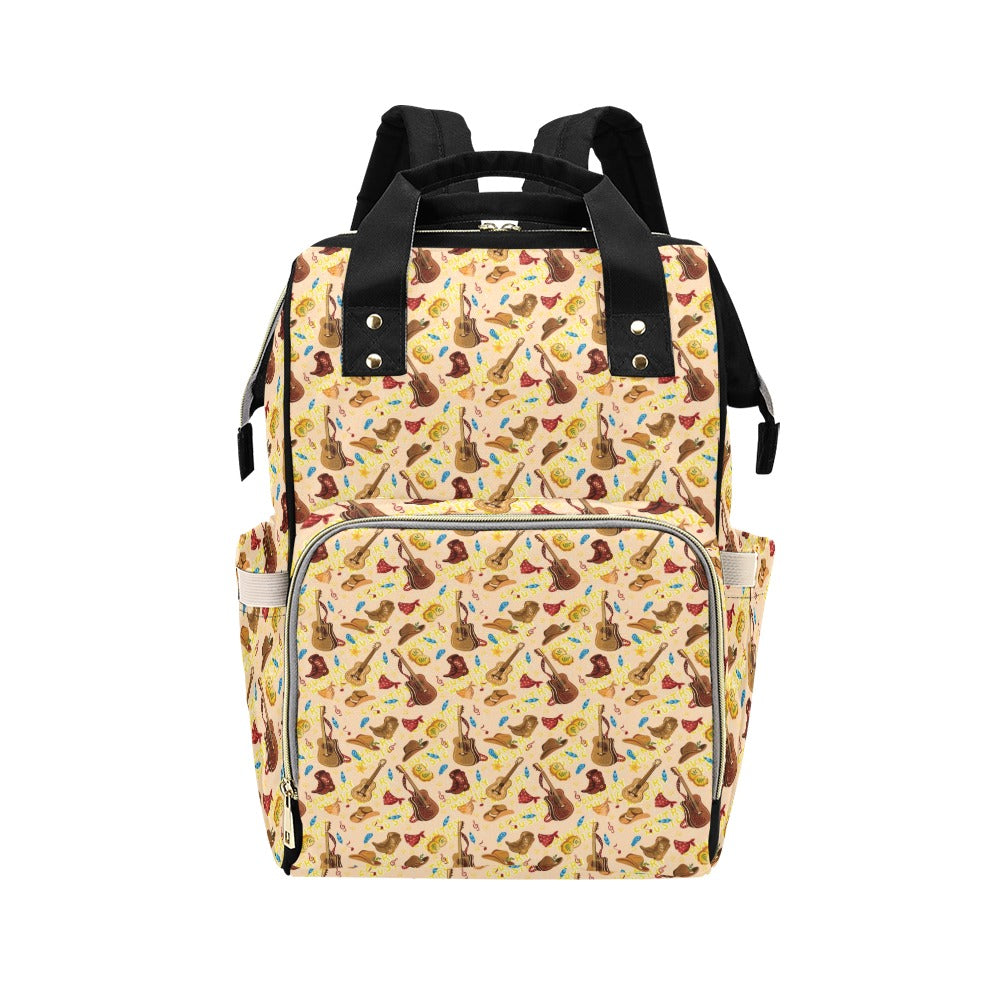 Western Lifestyle Print Design LKS303 Diaper Bag Backpack
