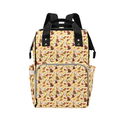 Western Lifestyle Print Design LKS303 Diaper Bag Backpack